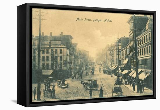 Downtown Bangor, Maine-null-Framed Stretched Canvas