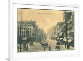 Downtown Bangor, Maine-null-Framed Art Print