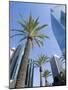 Downtown, Bonaventure Hotel in Background, Los Angeles, California, USA-Ethel Davies-Mounted Photographic Print