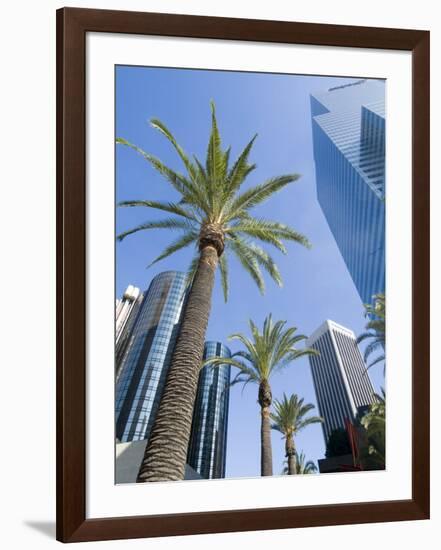 Downtown, Bonaventure Hotel in Background, Los Angeles, California, USA-Ethel Davies-Framed Photographic Print