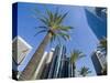 Downtown, Bonaventure Hotel in Background, Los Angeles, California, USA-Ethel Davies-Stretched Canvas