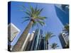 Downtown, Bonaventure Hotel in Background, Los Angeles, California, USA-Ethel Davies-Stretched Canvas