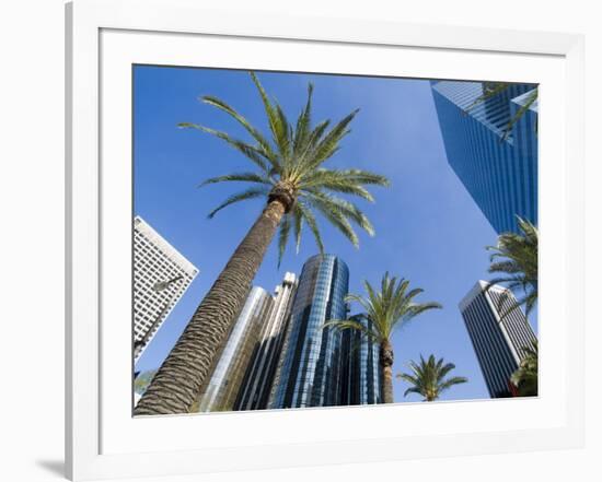 Downtown, Bonaventure Hotel in Background, Los Angeles, California, USA-Ethel Davies-Framed Photographic Print