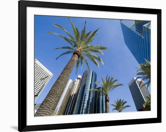 Downtown, Bonaventure Hotel in Background, Los Angeles, California, USA-Ethel Davies-Framed Photographic Print