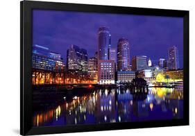 Downtown Boston Photograph-null-Framed Poster