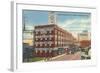 Downtown Bridgeport, Connecticut-null-Framed Art Print