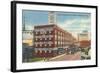 Downtown Bridgeport, Connecticut-null-Framed Art Print