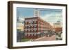 Downtown Bridgeport, Connecticut-null-Framed Art Print