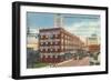 Downtown Bridgeport, Connecticut-null-Framed Art Print