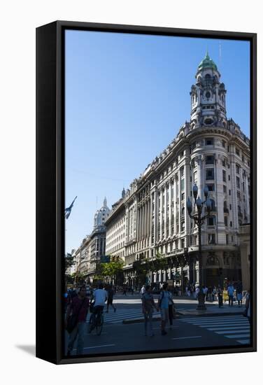 Downtown Buenos Aires, Argentina, South America-Michael Runkel-Framed Stretched Canvas