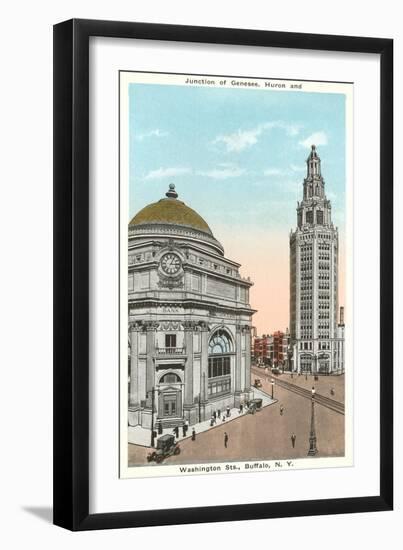 Downtown Buffalo, New York-null-Framed Art Print