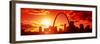 Downtown Buildings and Gateway Arch at Sunset, St. Louis, Missouri, USA-null-Framed Photographic Print