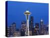 Downtown Buildings and the Space Needle, Seattle, Washington State-Christian Kober-Stretched Canvas