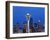 Downtown Buildings and the Space Needle, Seattle, Washington State-Christian Kober-Framed Photographic Print