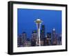 Downtown Buildings and the Space Needle, Seattle, Washington State-Christian Kober-Framed Photographic Print