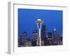 Downtown Buildings and the Space Needle, Seattle, Washington State-Christian Kober-Framed Photographic Print