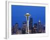 Downtown Buildings and the Space Needle, Seattle, Washington State-Christian Kober-Framed Photographic Print