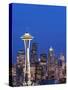 Downtown Buildings and the Space Needle, Seattle, Washington State-Christian Kober-Stretched Canvas