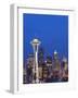 Downtown Buildings and the Space Needle, Seattle, Washington State-Christian Kober-Framed Photographic Print