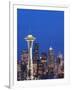 Downtown Buildings and the Space Needle, Seattle, Washington State-Christian Kober-Framed Photographic Print