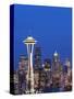 Downtown Buildings and the Space Needle, Seattle, Washington State-Christian Kober-Stretched Canvas