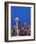 Downtown Buildings and the Space Needle, Seattle, Washington State-Christian Kober-Framed Photographic Print