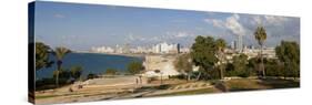 Downtown Buildings Viewed from Hapisgah Gardens Park, Jaffa, Tel Aviv, Israel, Middle East-Gavin Hellier-Stretched Canvas