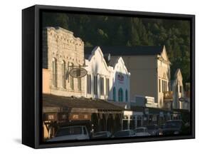 Downtown Calistoga, Napa Valley, California-Walter Bibikow-Framed Stretched Canvas