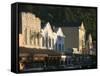 Downtown Calistoga, Napa Valley, California-Walter Bibikow-Framed Stretched Canvas