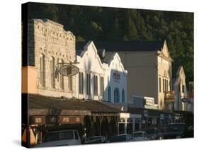 Downtown Calistoga, Napa Valley, California-Walter Bibikow-Stretched Canvas