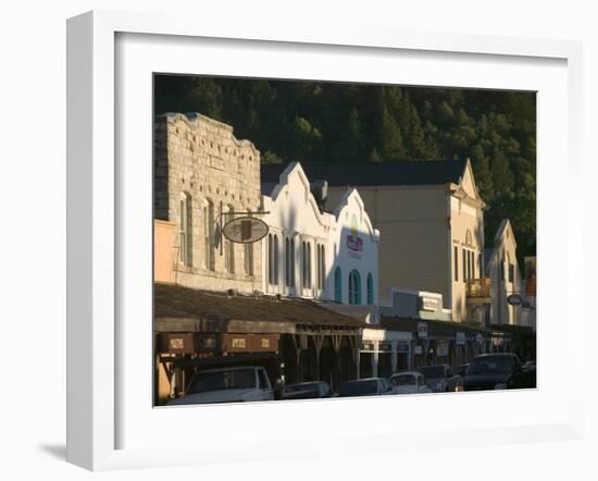 Downtown Calistoga, Napa Valley, California-Walter Bibikow-Framed Photographic Print