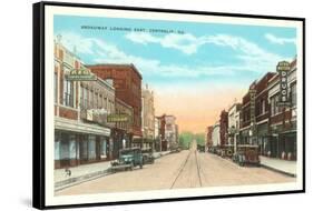 Downtown Centralia, Illinois-null-Framed Stretched Canvas