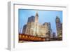 Downtown Chicago Michigan Ave.-null-Framed Art Print