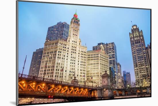 Downtown Chicago Michigan Ave.-null-Mounted Art Print