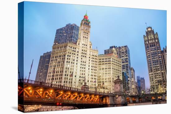 Downtown Chicago Michigan Ave.-null-Stretched Canvas