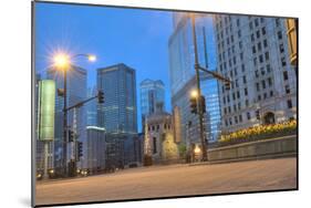 Downtown Chicago Morning Hours-null-Mounted Art Print