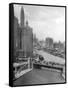 Downtown Chicago View Looking West, Ca. 1928-null-Framed Stretched Canvas