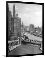 Downtown Chicago View Looking West, Ca. 1928-null-Framed Photographic Print