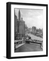 Downtown Chicago View Looking West, Ca. 1928-null-Framed Photographic Print