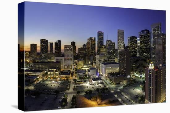 Downtown City Skyline, Houston, Texas, United States of America, North America-Gavin-Stretched Canvas