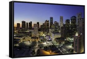 Downtown City Skyline, Houston, Texas, United States of America, North America-Gavin-Framed Stretched Canvas