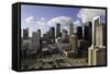 Downtown City Skyline, Houston, Texas, United States of America, North America-Gavin-Framed Stretched Canvas