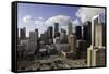 Downtown City Skyline, Houston, Texas, United States of America, North America-Gavin-Framed Stretched Canvas