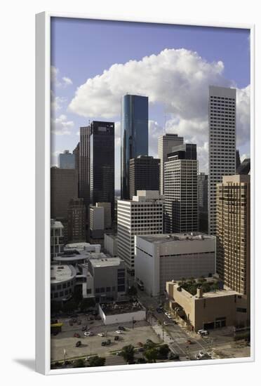 Downtown City Skyline, Houston, Texas, United States of America, North America-Gavin-Framed Photographic Print