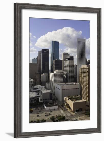 Downtown City Skyline, Houston, Texas, United States of America, North America-Gavin-Framed Photographic Print