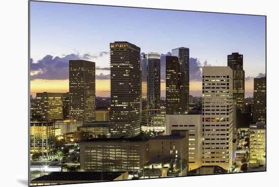 Downtown City Skyline, Houston, Texas, United States of America, North America-Gavin-Mounted Photographic Print