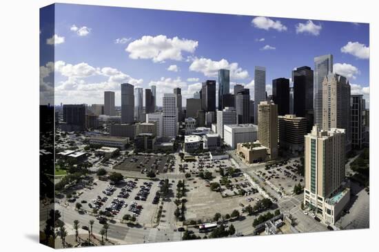 Downtown City Skyline, Houston, Texas, United States of America, North America-Gavin-Stretched Canvas