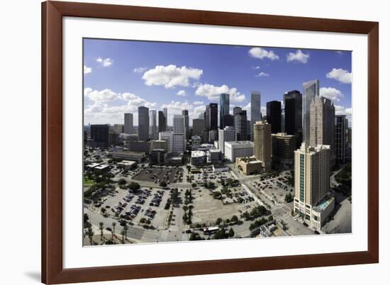 Downtown City Skyline, Houston, Texas, United States of America, North America-Gavin-Framed Photographic Print