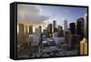 Downtown City Skyline, Houston, Texas, United States of America, North America-Gavin-Framed Stretched Canvas