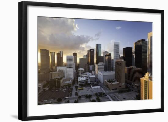 Downtown City Skyline, Houston, Texas, United States of America, North America-Gavin-Framed Photographic Print